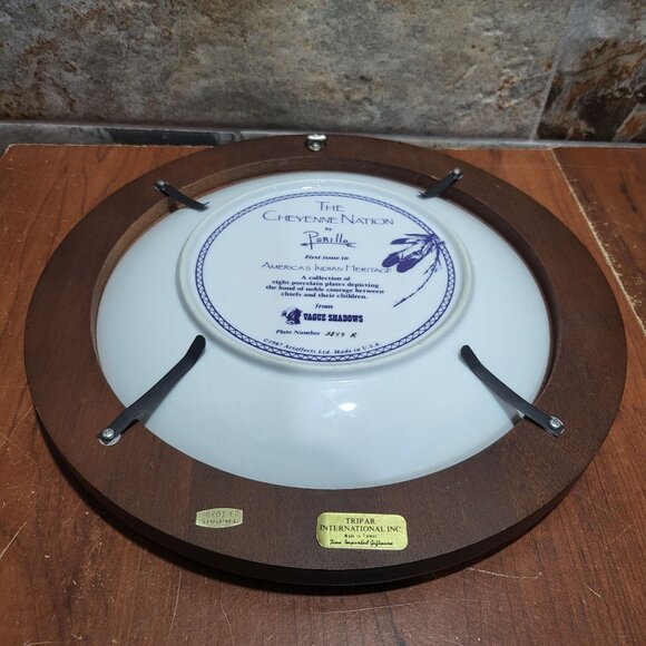 Vague Shadows The Cheyenne Nation Decorative Collector Plate by Perillo First Is - Picture 16 of 16